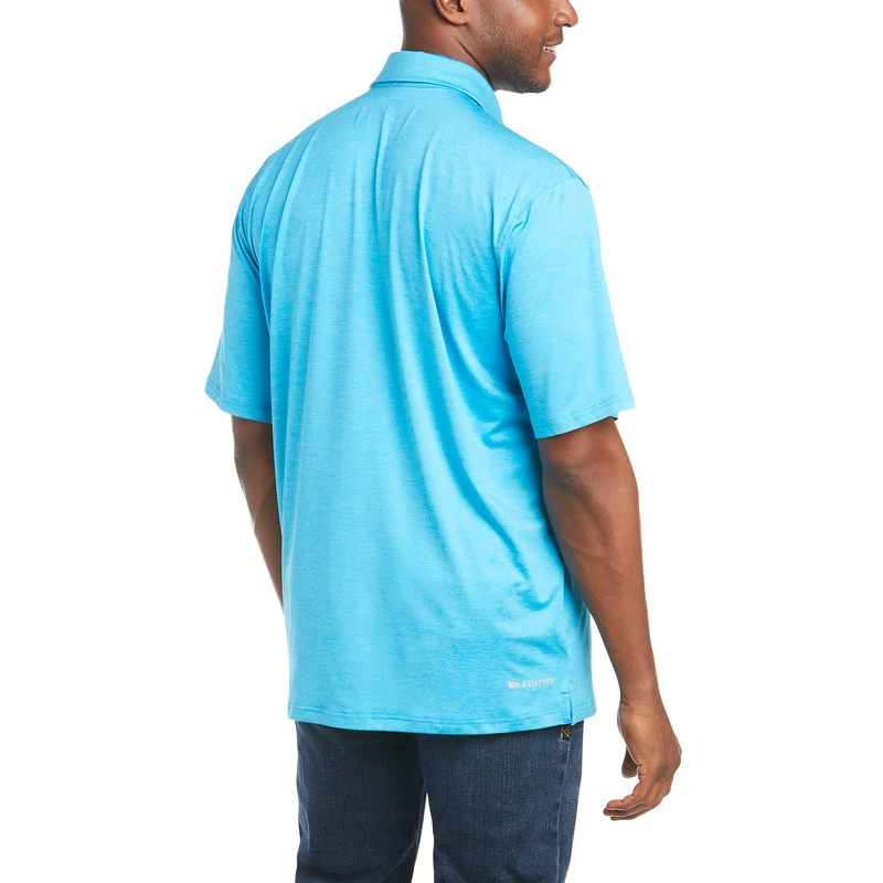 'Ariat' Men's Charger 2.0 Polo - Hawaiian Ocean 4 'Ariat' Men's Charger 2.0 Polo - Hawaiian Ocean