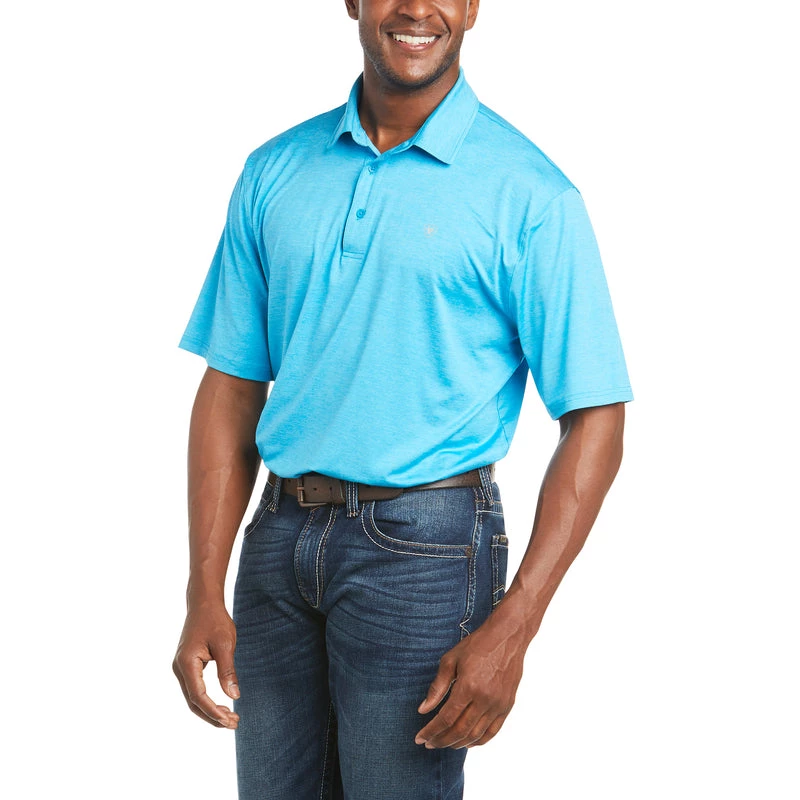 'Ariat' Men's Charger 2.0 Polo - Hawaiian Ocean 3 'Ariat' Men's Charger 2.0 Polo - Hawaiian Ocean