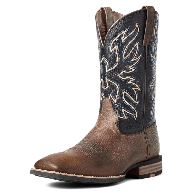 'Ariat' Men's 11" Everlite Vapor Western Square Toe - Ranch Brown / Black Deertan 7 'Ariat' Men's 11" Everlite Vapor Western Square Toe - Ranch Brown / Black Deertan