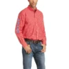 'Ariat' Men's Pro Series Team Blaise Western Button Down - Red 2 'Ariat' Men's Pro Series Team Blaise Western Button Down - Red