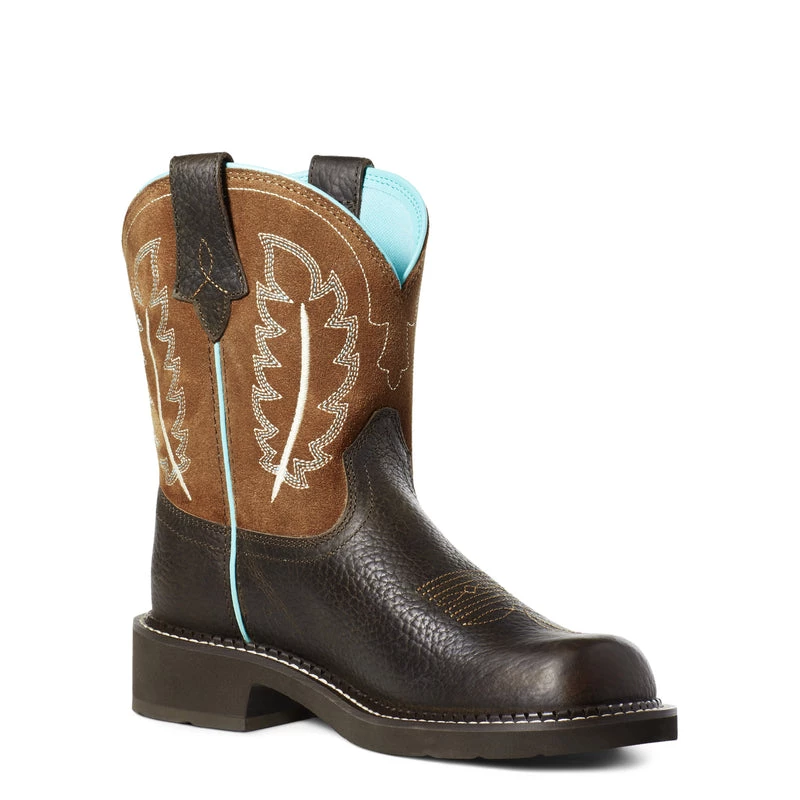 'Ariat' Women's 8" Fatbaby Feather II Western Round Toe - Dark Cottage 6 'Ariat' Women's 8" Fatbaby Feather II Western Round Toe - Dark Cottage