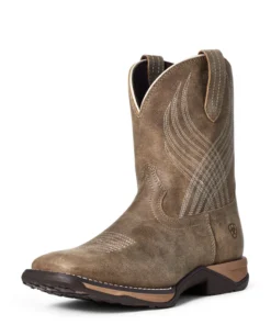 'Ariat' Youth 8" Anthem Western Square Toe - Brown Bomber Kids 12 'Ariat' Youth 8