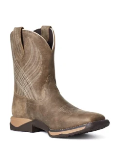 'Ariat' Youth 8" Anthem Western Square Toe - Brown Bomber Kids 13 'Ariat' Youth 8