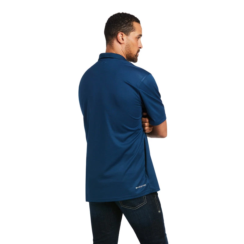 'Ariat' Men's Tek Polo - Skyfall 4 'Ariat' Men's Tek Polo - Skyfall