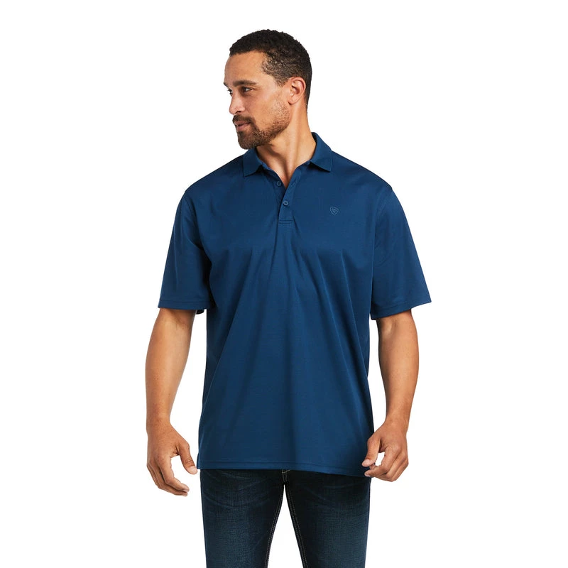 'Ariat' Men's Tek Polo - Skyfall 3 'Ariat' Men's Tek Polo - Skyfall