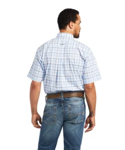 'Ariat' Men's Pro Finnick Stretch Classic Fit Short Sleeve - WINDSURFER