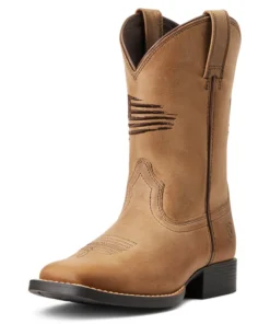 ;Ariat' Youth Patriot 2.0 Square Toe - HOMESTEAD BROWN Kids