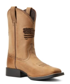 ;Ariat' Youth Patriot 2.0 Square Toe - HOMESTEAD BROWN Kids