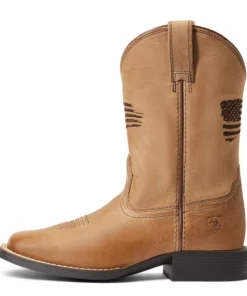 ;Ariat' Youth Patriot 2.0 Square Toe - HOMESTEAD BROWN Kids