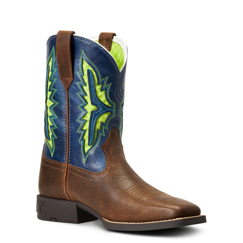 Kids 'Ariat' Youth Koel WenTEK Square Toe - ROWDY RUST/DARING INDIGO 8 Kids 'Ariat' Youth Koel WenTEK Square Toe - ROWDY RUST/DARING INDIGO