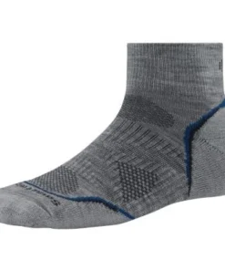 Smartwool PhD Outdoor Light Mini Crew Socks - Gray / Blue / Black