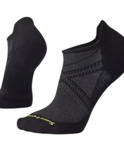 Smartwool PhD Run Light Elite Micro Sock - Black / Charcoal / Lime Green Men