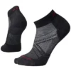 Smartwool Men PhD Run Light Elite Low Cut Sock - Black / Light Gray / Charcoal Gray / Red