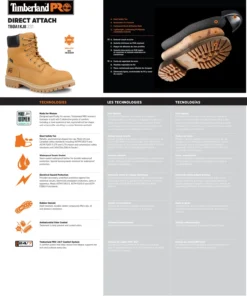 'Timberland Pro' Women's 6" Direct Attach Insulated WP Steel Toe - Wheat Nubuck / Tan 15 'Timberland Pro' Women's 6