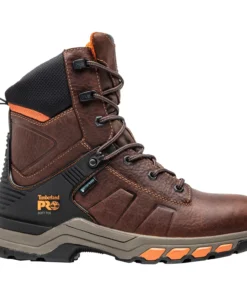 'Timberland Pro' Men's 8" Hypercharge EH WP Soft Toe - Brown / Black
