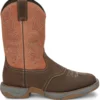 'Tony Lama' Men's 11" Junction Dusty Boot - Dusty San Antone Orange / Brown