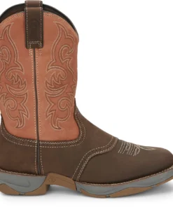 'Tony Lama' Men's 11" Junction Dusty Boot - Dusty San Antone Orange / Brown