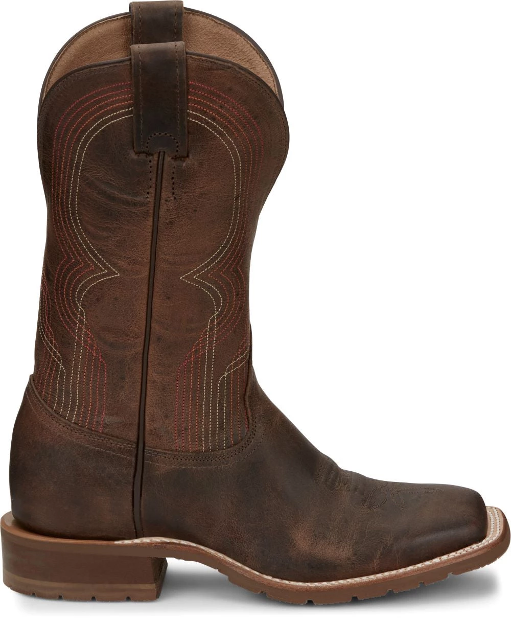 Justin Brands 'Tony Lama' Women's 11" Delaney Western Square Toe - Brown 3 Justin Brands 'Tony Lama' Women's 11" Delaney Western Square Toe - Brown