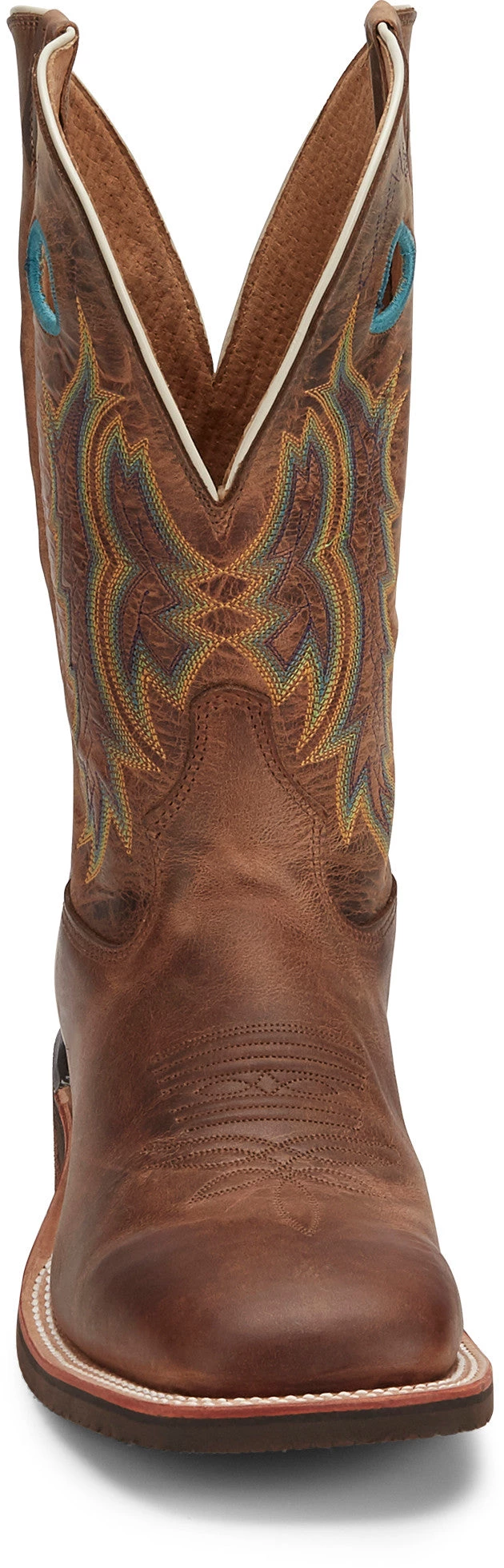 'Tony Lama' Men's 11" Americana Creedance Western - Brown / Turquoise 6 'Tony Lama' Men's 11" Americana Creedance Western - Brown / Turquoise
