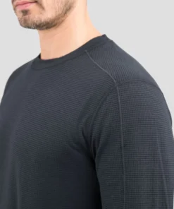 TERRAMAR BASE LAYER 'Terramar' Men's Transport® Merino Wool Crew - Nine Iron 8 TERRAMAR BASE LAYER 'Terramar' Men's Transport® Merino Wool Crew - Nine Iron