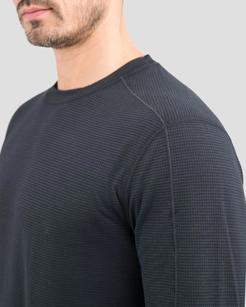 TERRAMAR BASE LAYER 'Terramar' Men's Transport® Merino Wool Crew - Nine Iron 5 TERRAMAR BASE LAYER 'Terramar' Men's Transport® Merino Wool Crew - Nine Iron