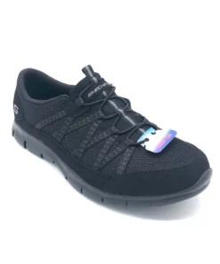 'Skechers' Women's Gratis-Strolling Slip On - Black (Wide)