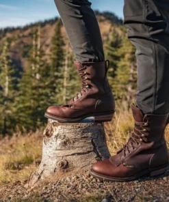 'Adtec' Men's 9" Packer Style Soft Toe - Chestnut 13 'Adtec' Men's 9