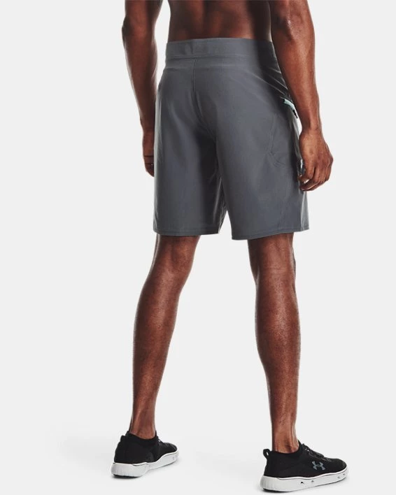 'Under Armour' Men's 8.25" Tide Chaser Boardshorts - Pitch Grey / Breeze 4 'Under Armour' Men's 8.25" Tide Chaser Boardshorts - Pitch Grey / Breeze