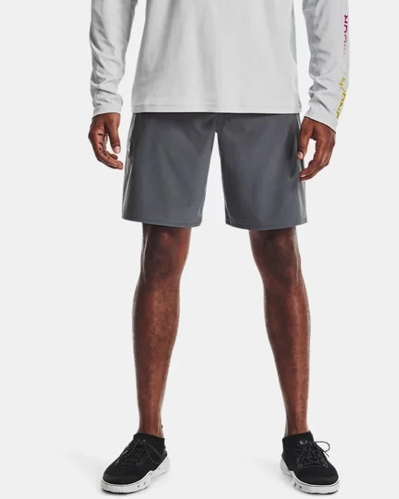 'Under Armour' Men's 8.25" Tide Chaser Boardshorts - Pitch Grey / Breeze 3 'Under Armour' Men's 8.25" Tide Chaser Boardshorts - Pitch Grey / Breeze