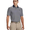 'Under Armour' Men's Performance Stripe Polo - Academy / White