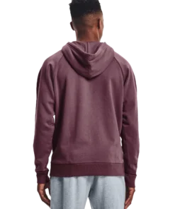 'Under Armour' Men's Rival Fleece Big Logo Hoodie - Ash Plum / Mauve Pink