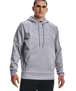 'Under Armour' Men's Freedom Emboss Hoodie - Steel Light Heather