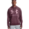 'Under Armour' Men's Rival Fleece Big Logo Hoodie - Ash Plum / Mauve Pink