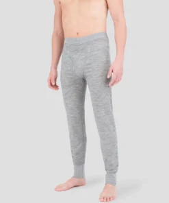 TERRAMAR BASE LAYER 'Terramar' Men's 3.0 Merino Wool Bi-Layer Heritage Pant - Grey Heather (Tall)