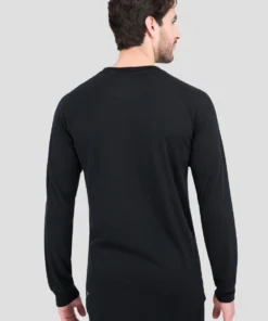 TERRAMAR BASE LAYER 'Terramar' Men's 2.0 Thermapeak® Heritage Crew - Black