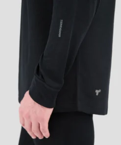 TERRAMAR BASE LAYER 'Terramar' Men's 2.0 Thermapeak® Heritage Crew - Black