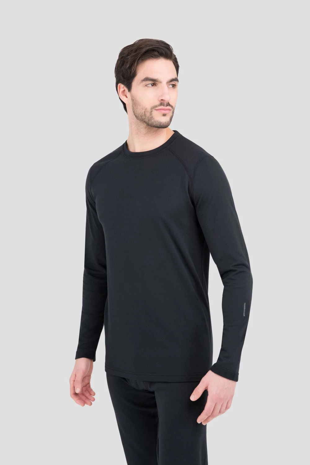 TERRAMAR BASE LAYER 'Terramar' Men's 4.0 Military Fleece Heritage Crew - Black 3 TERRAMAR BASE LAYER 'Terramar' Men's 4.0 Military Fleece Heritage Crew - Black
