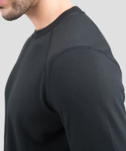 TERRAMAR BASE LAYER 'Terramar' Men's 4.0 Military Fleece Heritage Crew - Black 9 TERRAMAR BASE LAYER 'Terramar' Men's 4.0 Military Fleece Heritage Crew - Black