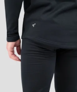 TERRAMAR BASE LAYER 'Terramar' Men's 3.0 Ecolator® Performance Half Zip - Black