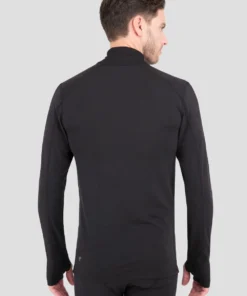 TERRAMAR BASE LAYER 'Terramar' Men's 2.0 Thermolator® Performance Half Zip - Black