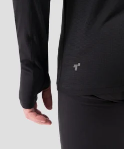 TERRAMAR BASE LAYER 'Terramar' Men's 2.0 Thermolator® Performance Half Zip - Black