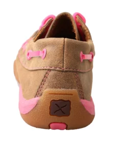 Twisted X Boots 'Twisted X' "Tough Enough To Wear Pink" Driving Moc - Tan / Pink Women 12 Twisted X Boots 'Twisted X'