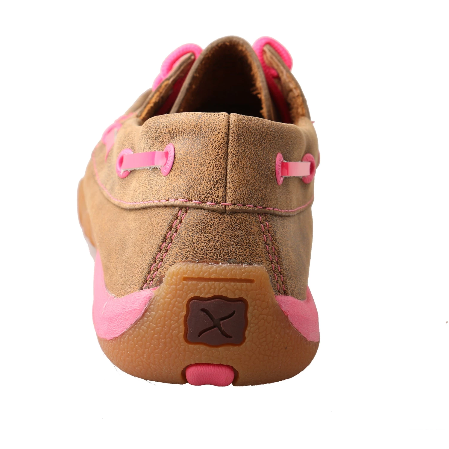 Twisted X Boots 'Twisted X' "Tough Enough To Wear Pink" Driving Moc - Tan / Pink Women 7 Twisted X Boots 'Twisted X' "Tough Enough To Wear Pink" Driving Moc - Tan / Pink Women