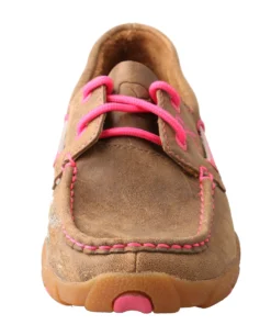 Twisted X Boots 'Twisted X' "Tough Enough To Wear Pink" Driving Moc - Tan / Pink Women 10 Twisted X Boots 'Twisted X'