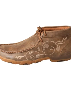 Twisted X Boots 'Twisted X' Women's Driving Moccasin - Bomber / Cream Stitching 12 Twisted X Boots 'Twisted X' Women's Driving Moccasin - Bomber / Cream Stitching