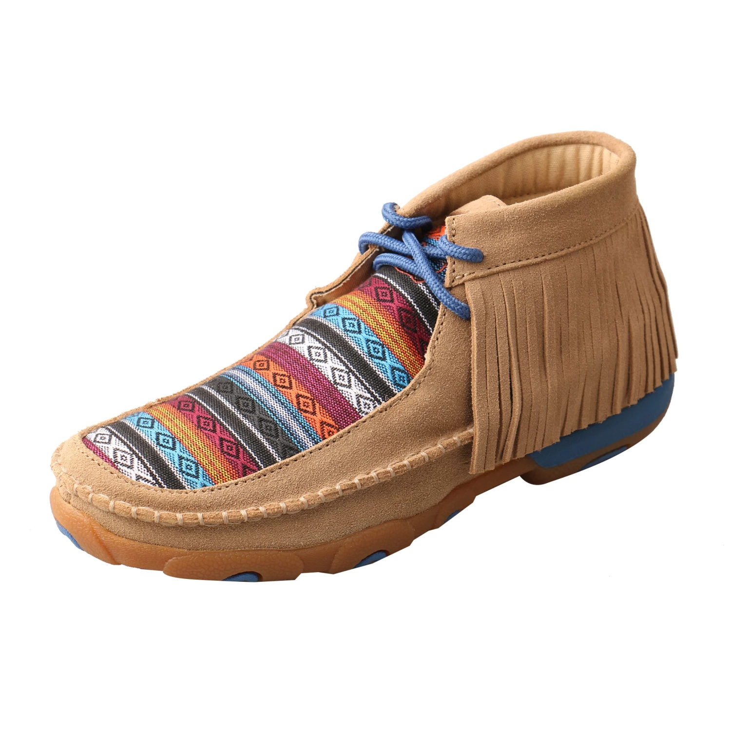 Twisted X Boots Driving Moccasin - Serape Fringe / Sand Suede Women 3 Twisted X Boots Driving Moccasin - Serape Fringe / Sand Suede Women