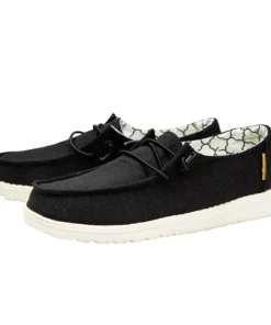 'Hey Dude' Wendy Youth Linen - Linen Black