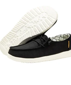 'Hey Dude' Wendy Youth Linen - Linen Black