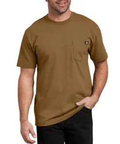 'Dickies' Heavyweight Crew T-Shirt - Brown Duck