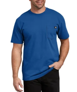 Men 'Dickies' Heavyweight Crew T-Shirt - Royal Blue